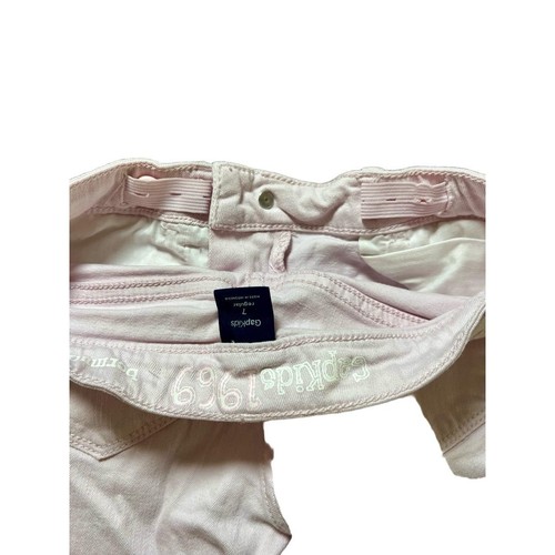 GapKids Shorts Girls 7 Regular Light Pink Bermuda Jean Adjustable Waist - Picture 6 of 8