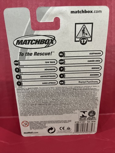 2002 Matchbox Hero City Tow Truck #17 Gray Logo! - 第 3/6 張圖片