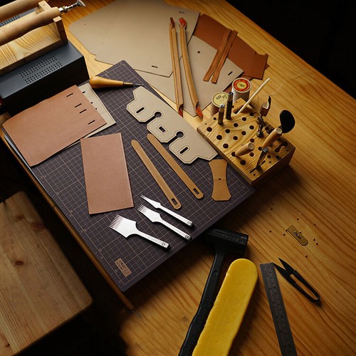 Europe/French Style leather Pricking Irons Stitching Lacing Punch Chisel Tool - Picture 7 of 22