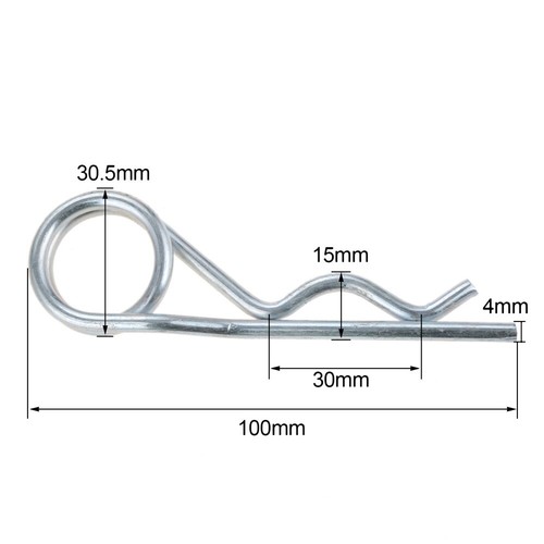 1/2/5/10/20pcs Cotter Pins R Shape Double Ring Split Pins Fixings Securing Clip - Picture 46 of 78