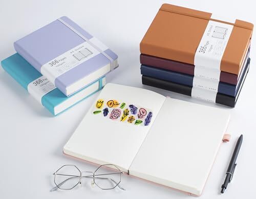 Thick Bullet Dotted Journal with 366 Numbered Pages, A5 Journal for Brown - Bild 7 von 7