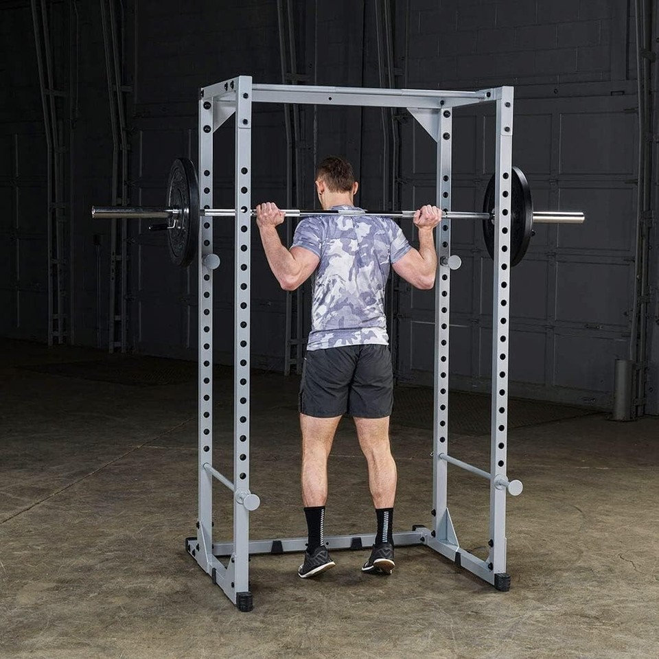 Powerline by Body-Solid Adjustable Power Rack for Weightlifting and ...