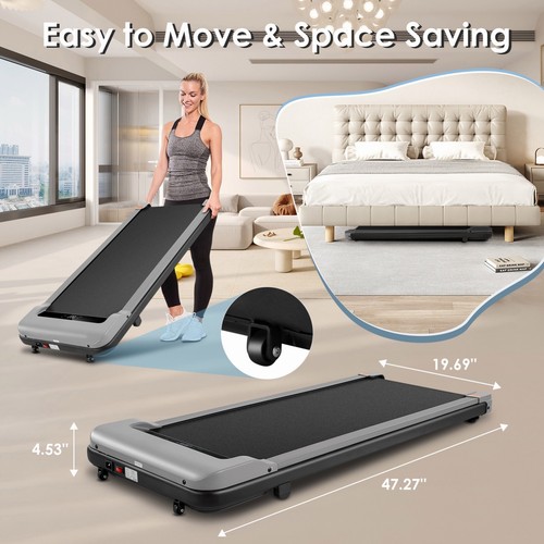 Treadmill Folding Running Walking Machine w/ App Control 2-in-1 for Home & Gym - Picture 71 of 108