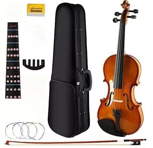 DEBEIJIN Erwachsene Kinder Geige & Koffer Premium Violine für Anfänger - spielbereit - Bild 2 von 2