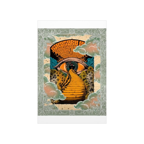 70s Wall Art Psychedelic Poster 70s Home Decor Groovy Wall Art Retro Print - Picture 28 of 35