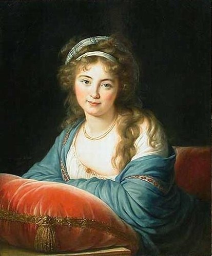 Traumkunst Ölgemälde Louise-Elisabeth-Vigee-Le-Brun-Gräfin-Skavronskaia Kunst - Bild 1 von 1