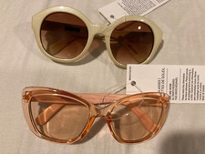 0 2 yrs. 12 18 24 M Janie and Jack SET 2 Pink Yellow Sunglasses UVA New Born