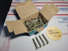 (10) M8-1.25 x 50mm Hex Head Bolts Grade 10.9 Metric M8-1.25x50 Yellow Zinc NEW!