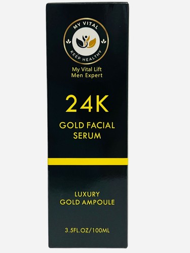 My Vital 24K Gold Facial Serum - Luxury Gold Ampoule, Anti Wrinkles, Age Defying - Picture 8 of 12