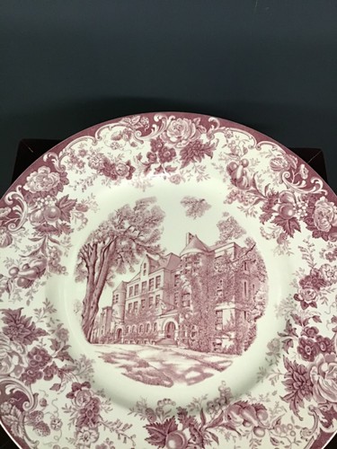PLATO DE CENA DE COLECCIÓN WEDGWOOD TRANSFERENCIA FRAMINGTON MA ESTADO MAESTROS UNIVERSIDAD 1953 - Imagen 2 de 3
