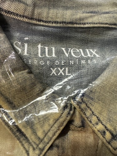 Chaqueta SI TU VEUX Brandon Tinte Vino Denim Índigo Para Mujer Talla XXL PRECIO DE VENTA SUGERIDO POR EL FABRICANTE $165.00 - Imagen 10 de 10