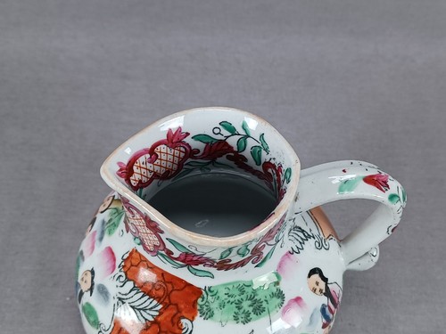 Masons Hand Colored Red Scale Pattern Chinoiserie 4 1/2 Inch Jug Circa 1840s - Picture 5 of 11