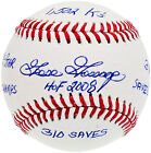 Rich Goose Gossage Autographed Mlb Baseball Cardinals 6 Stats Beckett 196547