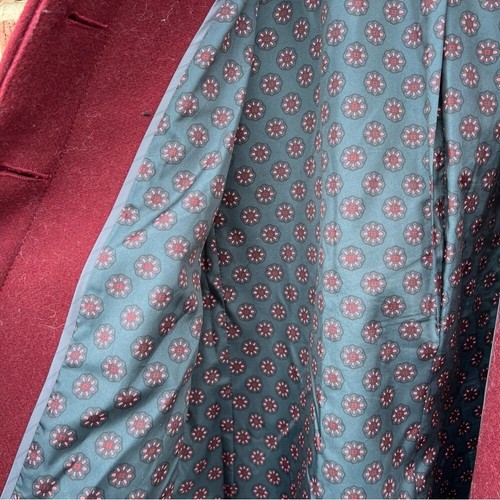 LOFT Burgundy Wool Pea Coat - Bild 3 von 4