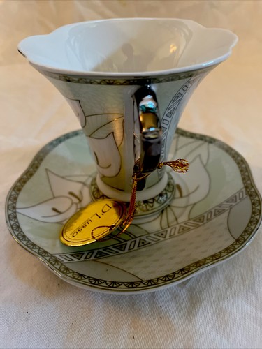 D'Lusso Bone China -Demitasse/Espresso Cup and Saucer set - Picture 3 of 9