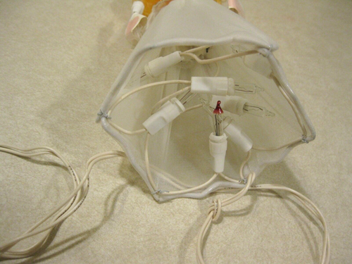 Vintage 8"h Christmas On Mainstreet Angel Tree Topper w/10 Flashing Lights VGC - Picture 8 of 15