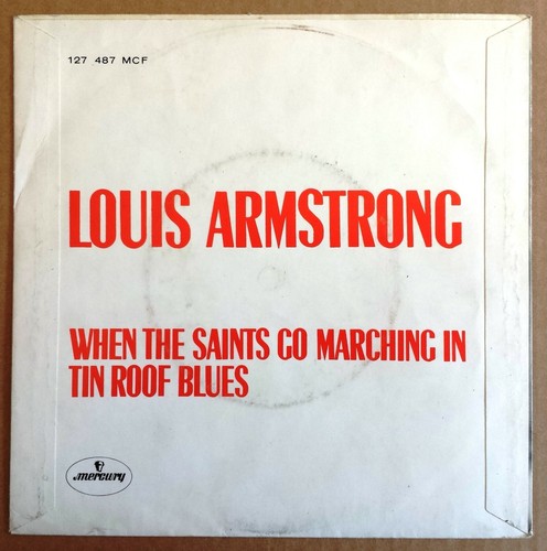 Vinyl-7"-Cover # only Cover # L. Armstrong # When The Saints Go Marching In # vg - Bild 2 von 2
