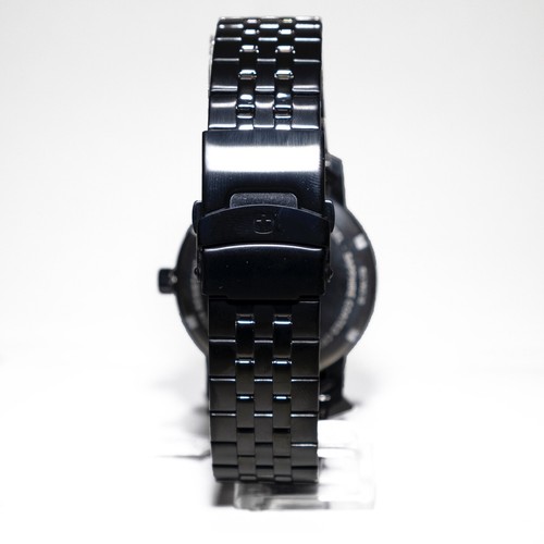 Mens 01.1741.119 Black Stainless Black-Dial 42mm Wenger Watch - Picture 3 of 3