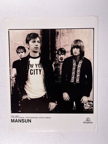 Mansun Photo Paul Draper Dominic Chad Original Parlophone Press Promotion 2000