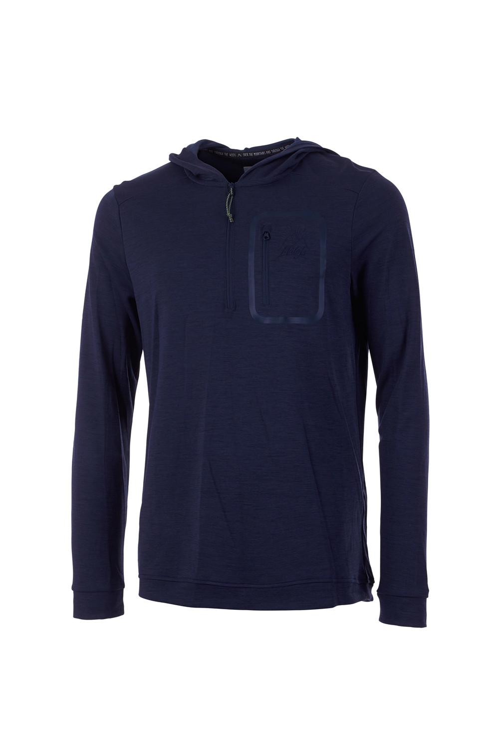 Maloja Funktionsshirt Multisportshirt Hoodie KellogM. blue Merino Maloja Funktionsshirt Multisportshirt Hoodie KellogM. blue Merino