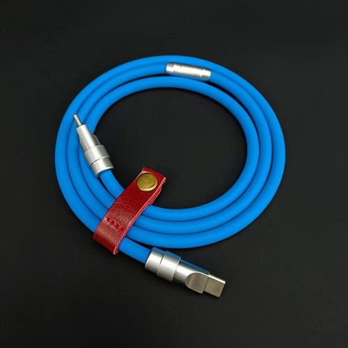 Silicone thick 100w fast charging cable Type-C to USB aluminum alloy head - Picture 9 of 11