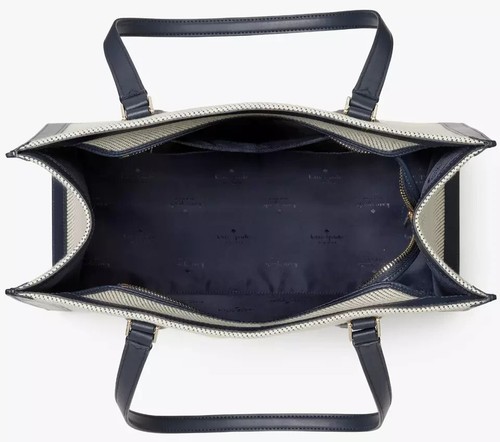 Kate Spade Ellie Grand Slam Tennis große Canvas Leder Beuteltasche KF512 neu mit Etikett $ 459 - Bild 4 von 11