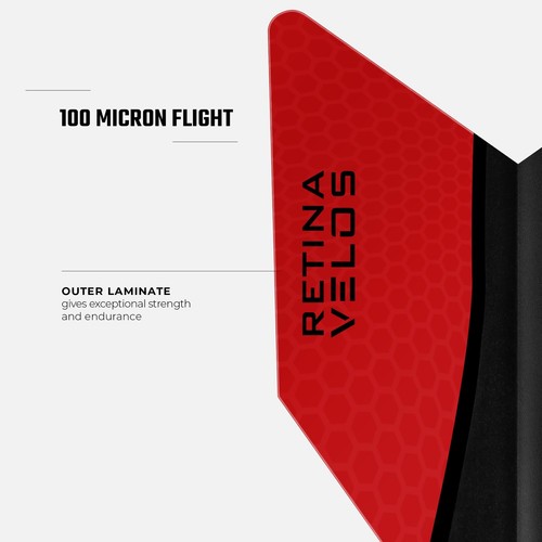 5 SETS [15] Harrows Retina X Dart Flights Velos Form Unifarben Pfeil Tough - Bild 77 von 89