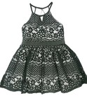 Girls Sequin Hearts Girls $68 Black & White Floral Formal Dress Sizes 7 - 16
