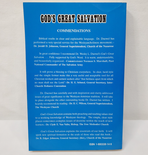 God's Great Salvation Wesley Duewel Holiness Wesleyan Methodist Sin Theology - Foto 2 di 13