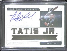 2019 Panini National Treasures Rookie Autograph #RSN-FT Fernando Tatis Jr. 