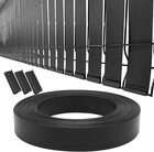 Black View Blocking Privacy Tape Weave w/ bracket For Chain Link Fence 75m/250 f