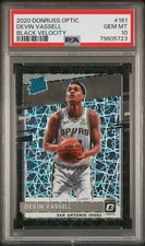 2020-21 Donruss Optic Rated Rookie Devin Vassell /39 Black Velocity PSA 10 #161