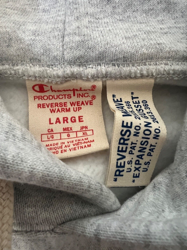 Mens Champion Reverse Weave Warm Up Hoodie L Large NEW NWOT Grey Gray Sweatshirt - Picture 3 of 8