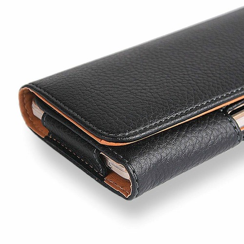 For iPhone 14 Plus 14 Pro/Pro Max Leather Carry Pouch Belt Clip Loops Case Cover - Picture 15 of 28