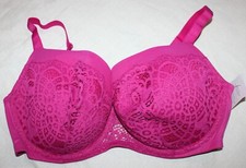Ladies plus size NWT pink colored bra by AUDEN size 44D