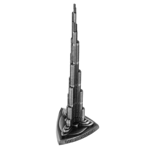Metal Burj Khalifa Tower Model Statue Collection Sculpture Desktop Decoration - Picture 7 of 9