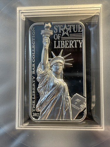 2017 $10 STATUE of LIBERTY BAR - 2oz - 999 SILVER BAR - PCGS PR 70 DCAM with OGP - Picture 5 of 22
