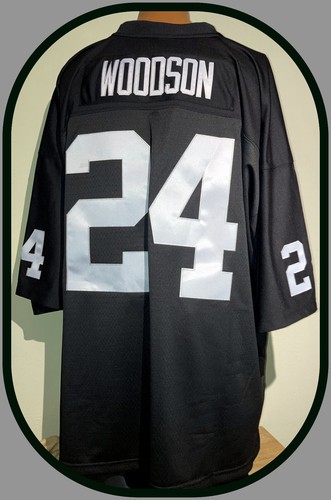OAKLAND RAIDERS CHARLES WOODSON MITCHELL & NESS 1998 LEGACY JERSEY ADULT 4XLARGE - Picture 1 of 6