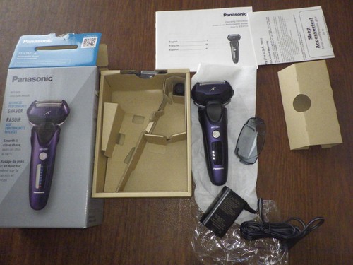 Maquinilla de afeitar eléctrica Panasonic ARC3 para hombre con recortadora emergente, secado húmedo 3 hojas - Imagen 2 de 4