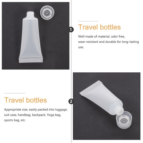 50PCS Refillable Bottle Travel Squeeze Bottle Leakproof Storage Container 10ML - Bild 9 von 12
