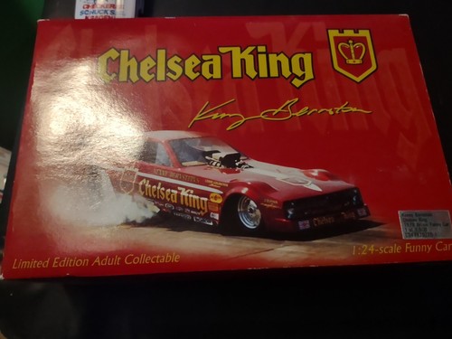 VINTAGE ACTION DIE CAST KENNY BERNSTEN CHELSEA KING FUNNY CAR IN BOX AUTOGRAPHED - Picture 6 of 12