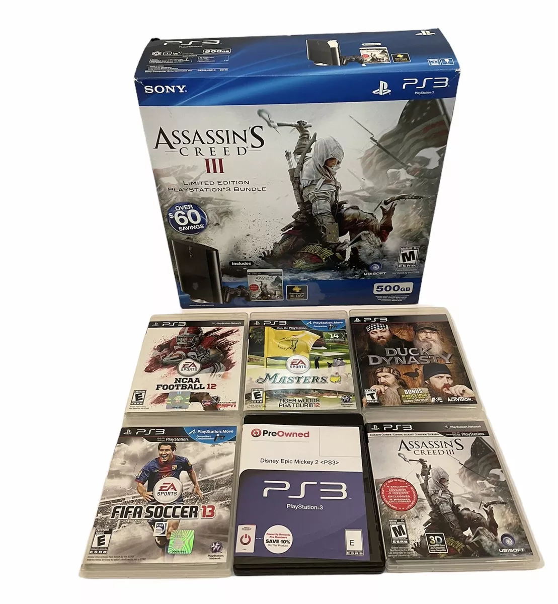 PS3 500 GB Assassin's Creed III Bundle 