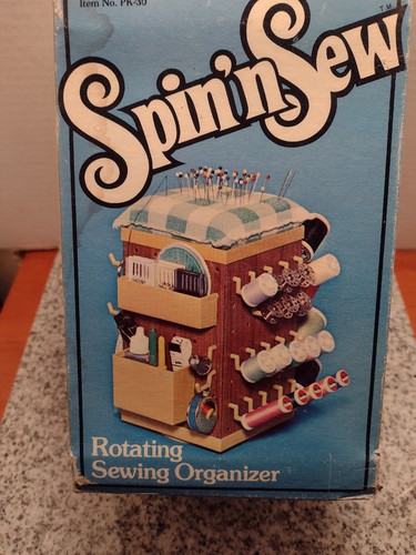Vintage Rotating Turning Sewing Box. Spin N Sew. New In The Box. - Picture 7 of 9