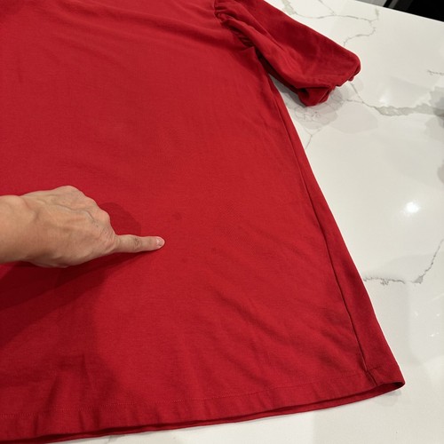 Vestido Zara Mujer Manga Abullonada Mini Cambio Línea A Talla M Vacaciones Rojo Informal Elegante - Imagen 15 de 15