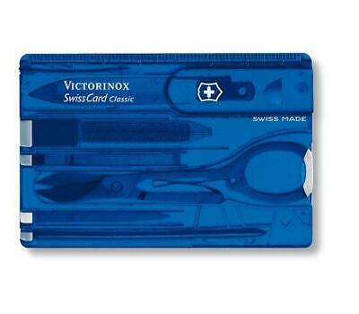 Victorinox Swiss Army SwissCard Classic Blue Translucent - Model 54928 |  eBay
