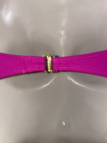 NWT POLO Ralph Lauren 2-Piece Plunge Ruffle Swimsuit Bikini 4/6 Magenta Pink - Picture 7 of 11