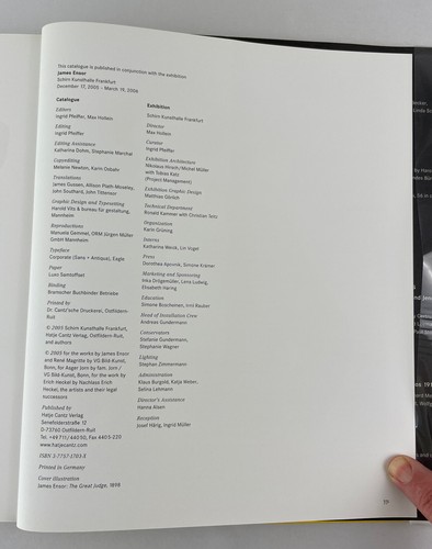 James Ensor, 2005, Ausstellungskatalog, herausgegeben von Pfeiffer und Hollein, HCDJ, sehr guter Zustand - Bild 9 von 24