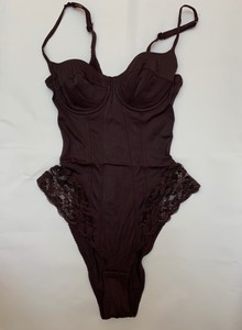 dark brown bodysuit