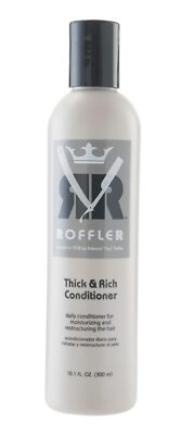 Roffler Thick and Rich Conditioner for Moisturizing & Restructuring, 10.1 Fl Oz