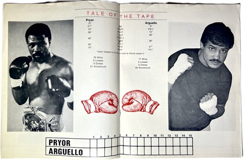 Alexis Arguello Signed Sept 9, 1983 On Sight Fight Program (BAS Beckett BP01100) - Picture 3 of 4